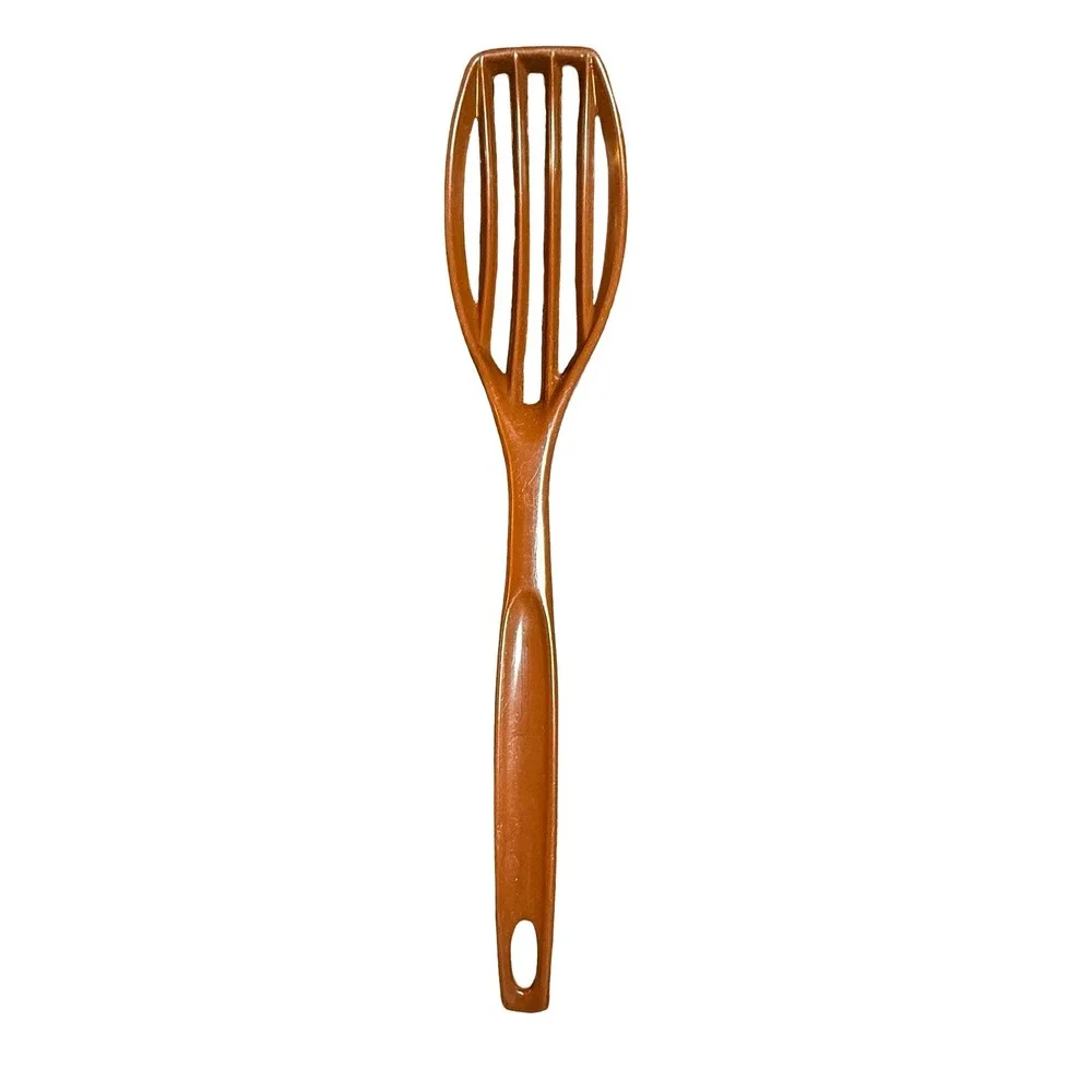 Vintage Foley Brown Nylon Blending Fork Slotted Mixing Whisk Kitchen Tool 10.5in
